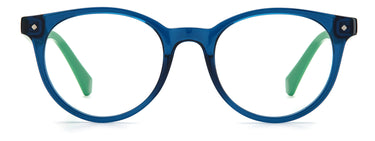 Youth Unisex Polaroid Eyeglasses: PLD D814 - Blue Green SpecSMART Eye Clinic (Front View)